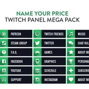 Twitch Panels Mega Pack