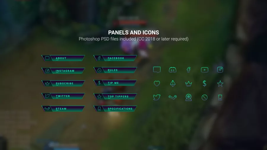Clearview Twitch panels