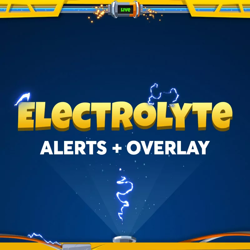 electrolyte fortnite themed overlay and alerts - fortnite profilbild template