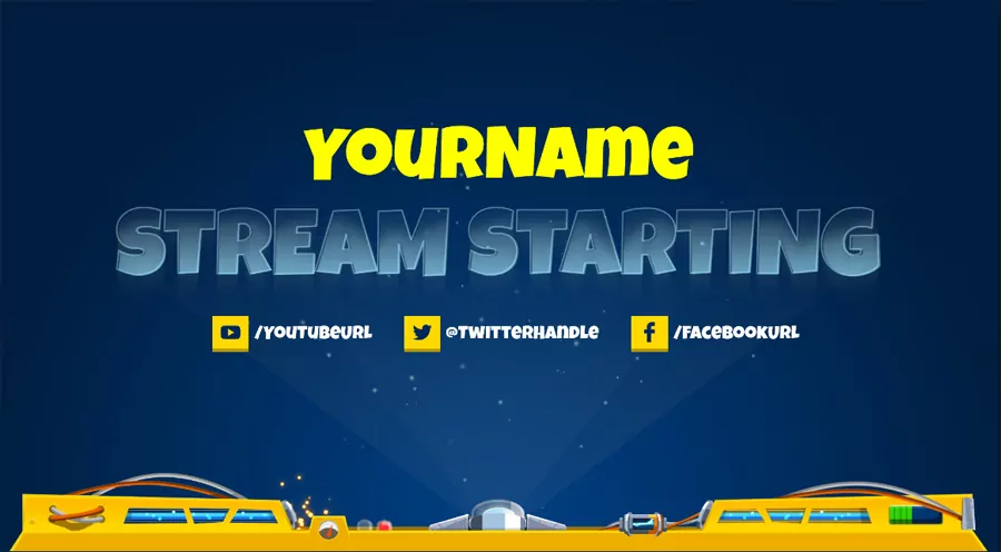 Electrolyte Animated Twitch Stream Overlay and Screens - Modular Design for Twitch, Mixer, Youtube Gaming