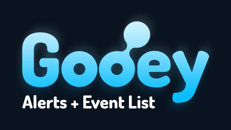Gooey-Warnungen und Ereignisliste