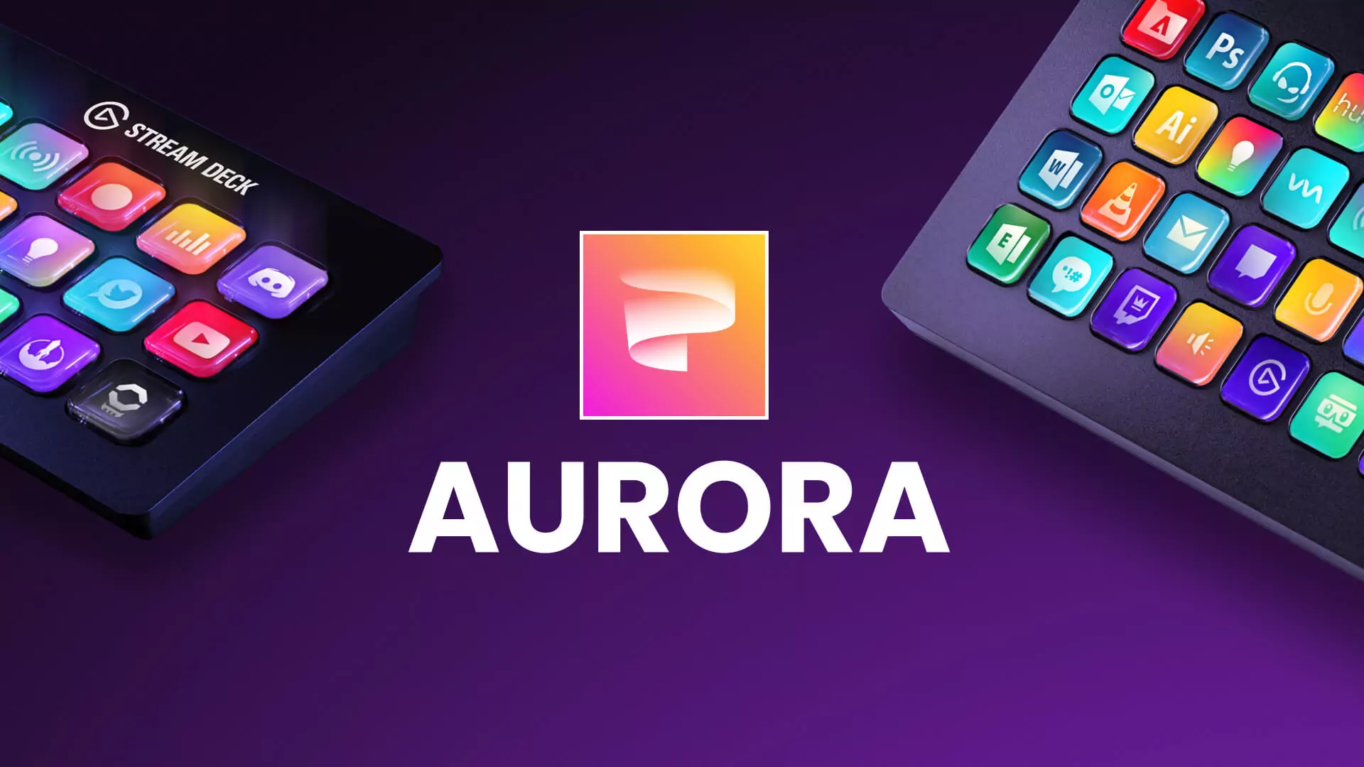 Aurora Free Stream Ícones chave do convés