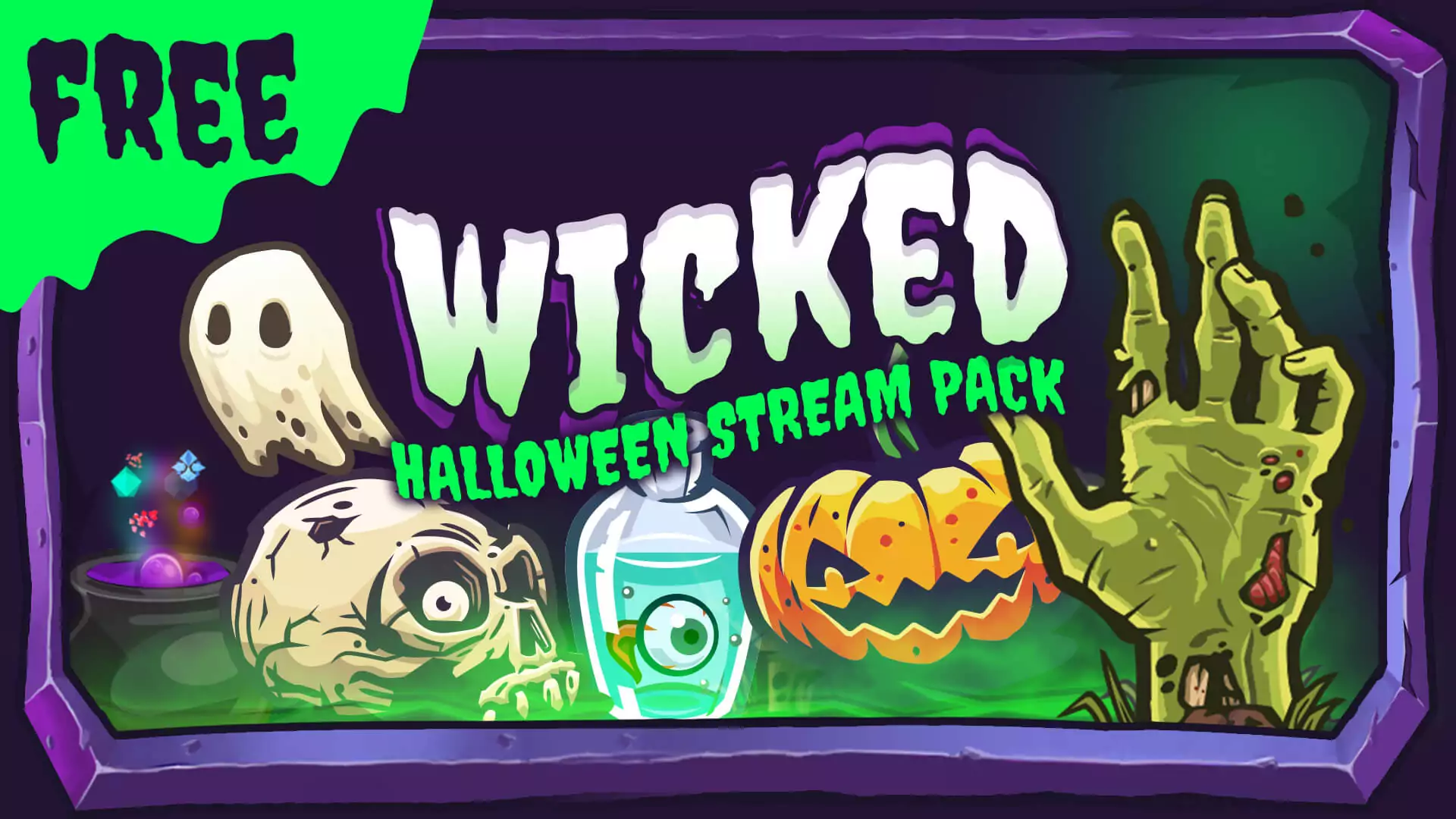 FREE! Wicked - Halloween Overlay and Alerts - Nerd or Die
