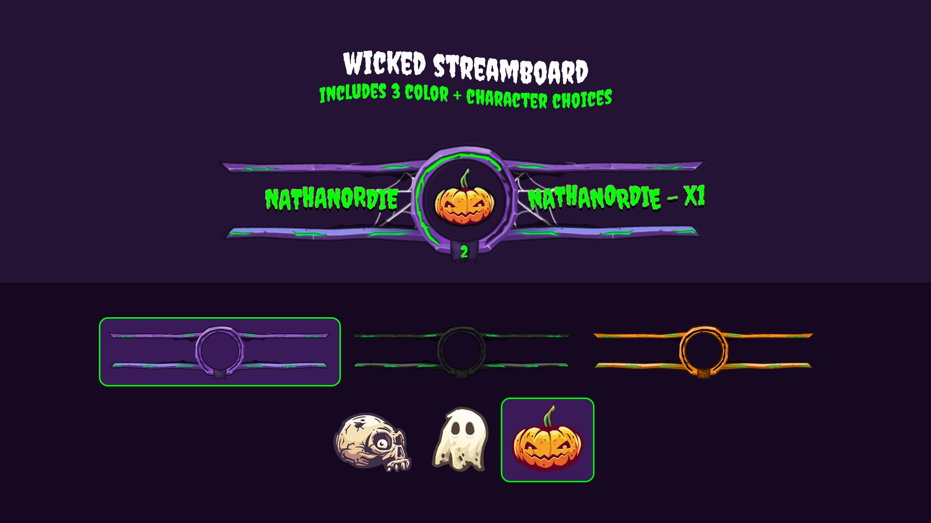 Wicked Halloween Streamboard