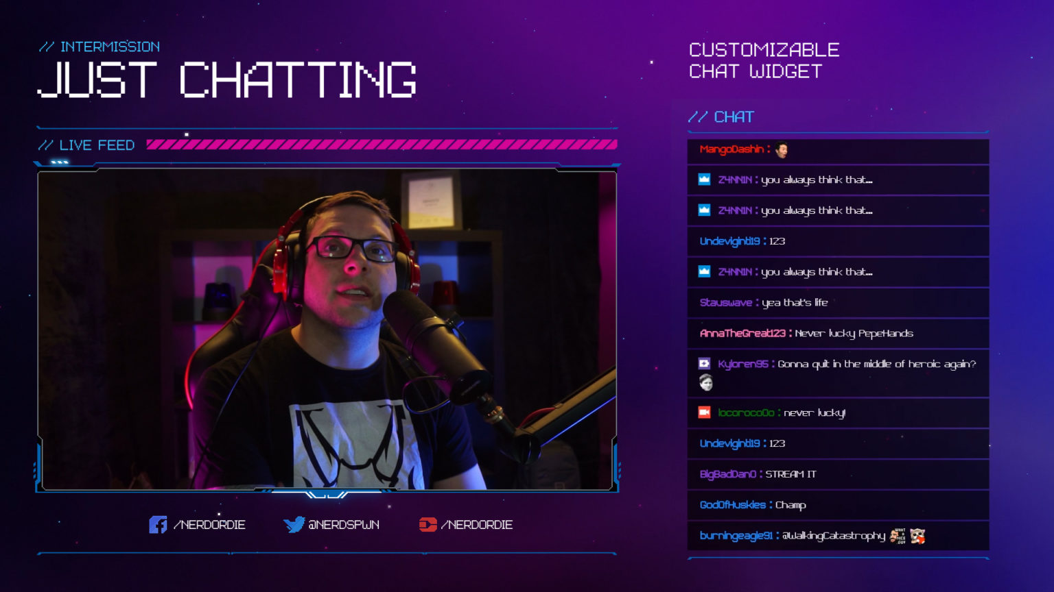 Nova - Pixel Art Stream Package - Nerd or Die