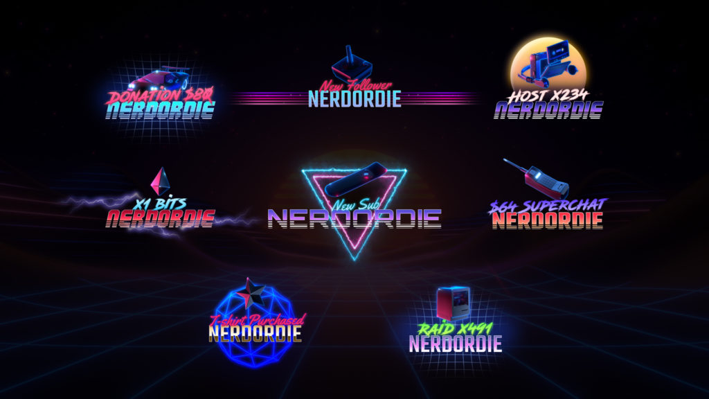 Synthwave Stream Package Alerts