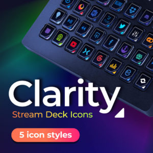 Clarity - Best Stream Deck Key Icon Set