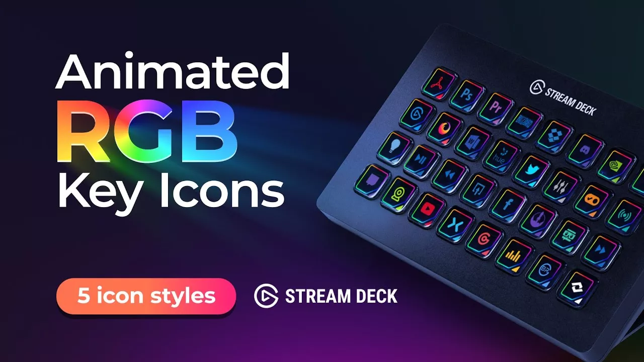 Stream Deck & Touch Portal - 100's of Key Icons in 5 styles | Nerd Or Die