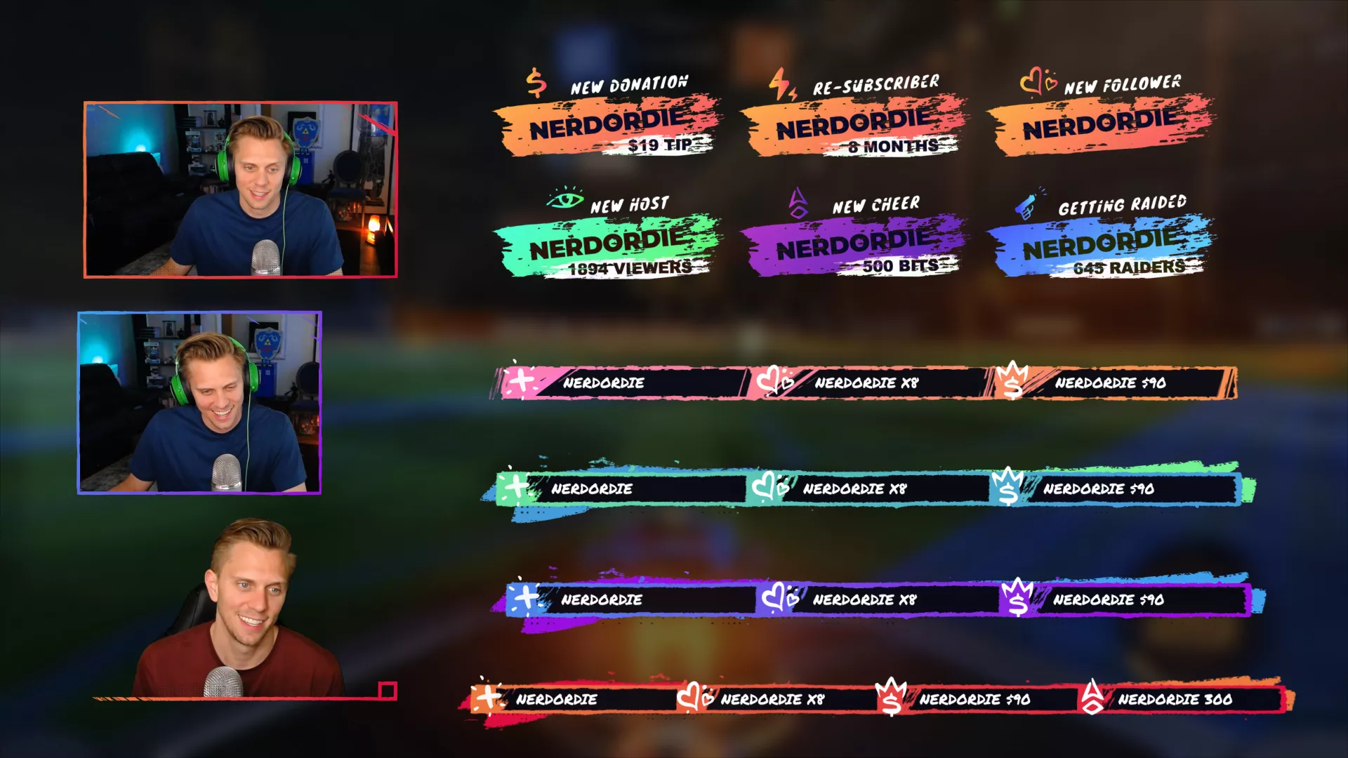 overdrive overview twitch facebook youtube overlay B