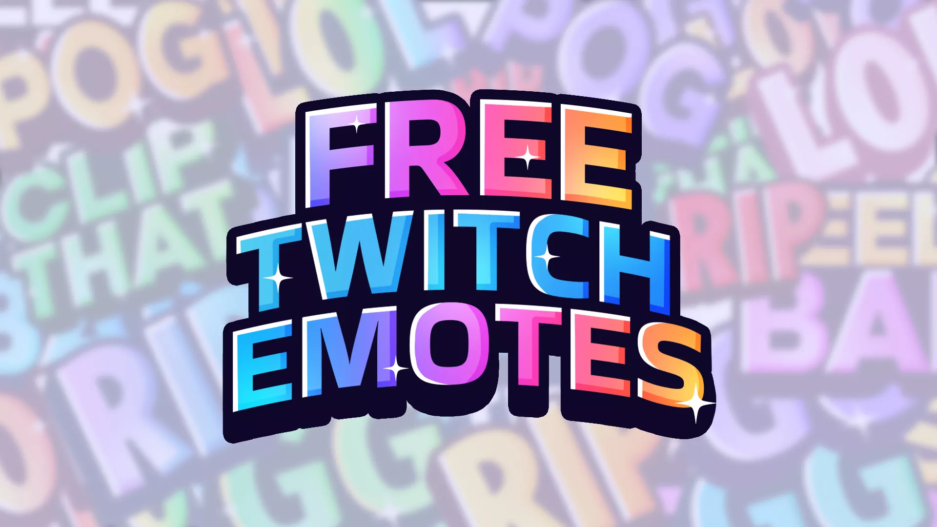 Free Twitch Text Emotes - Main Image