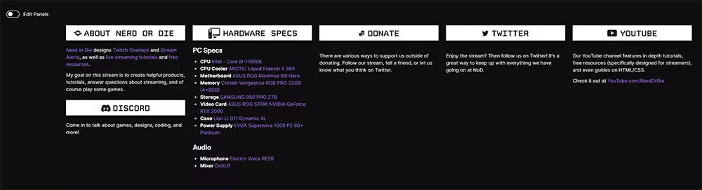 Twitch Markdown Example