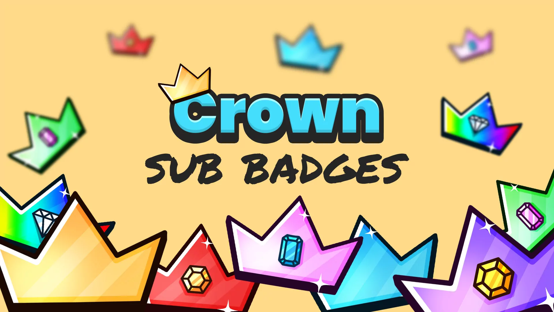 Crown Sub Badges für Twitch und Youtube