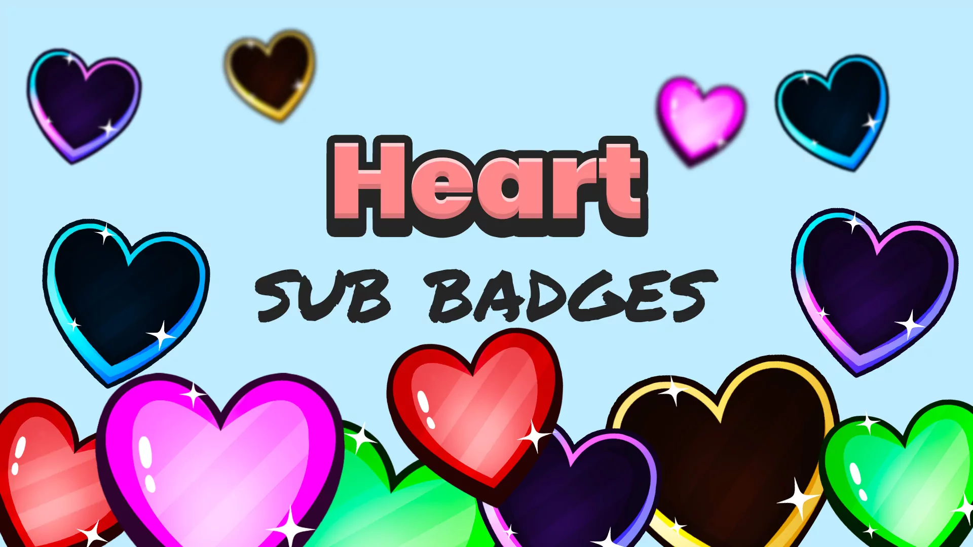 Heart Sub Badges - Main Image