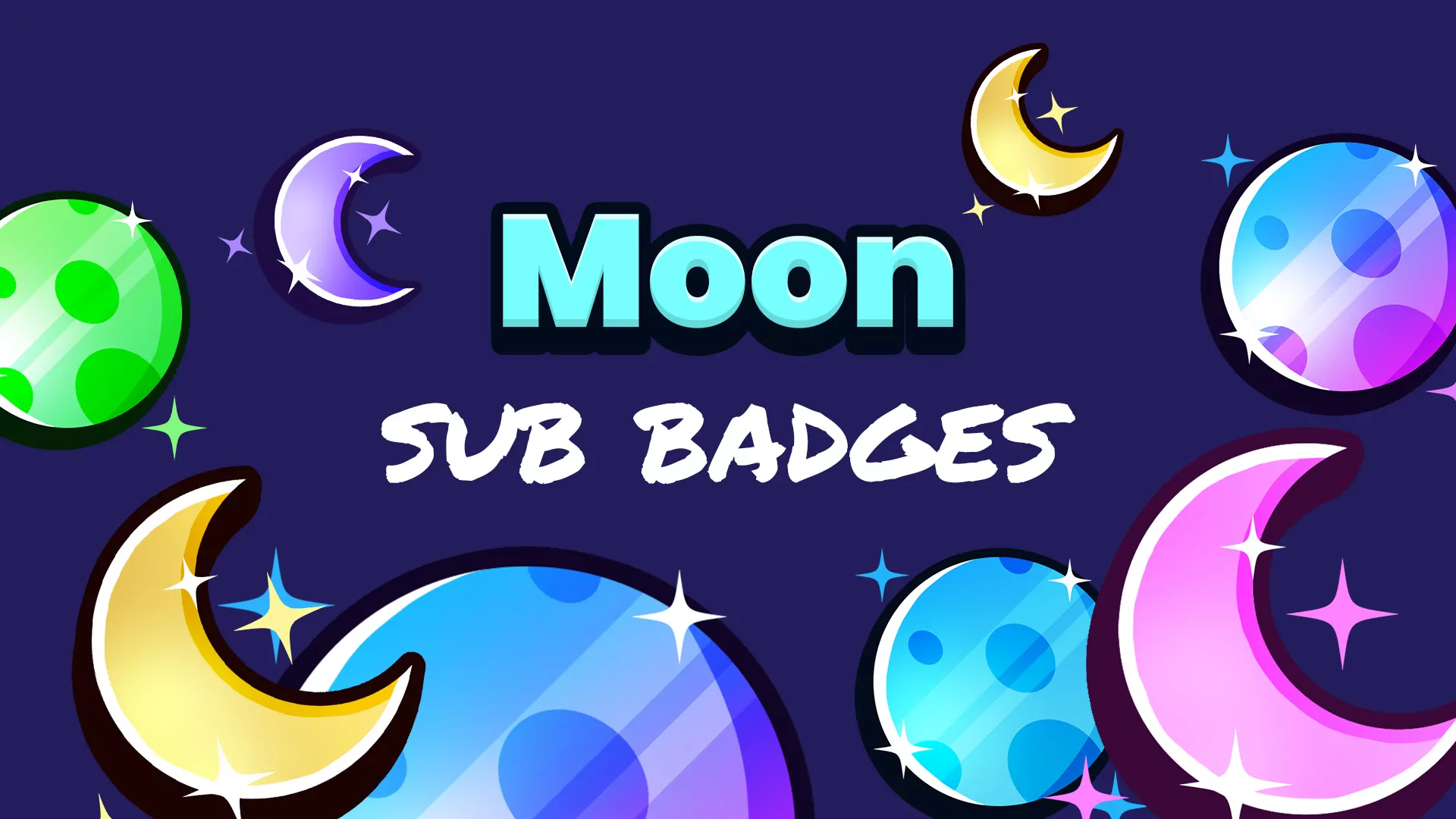 Moon Sub Badges - Main Image