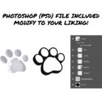 Paw Sub Badges - 6 x Shiny Twitch Sub Badges with Photoshop Files