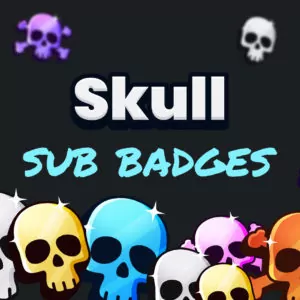 Skull Twitch Sub Badge