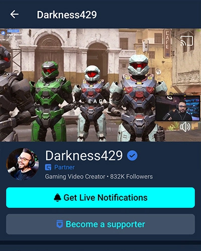 Facebook Darkness Mobile