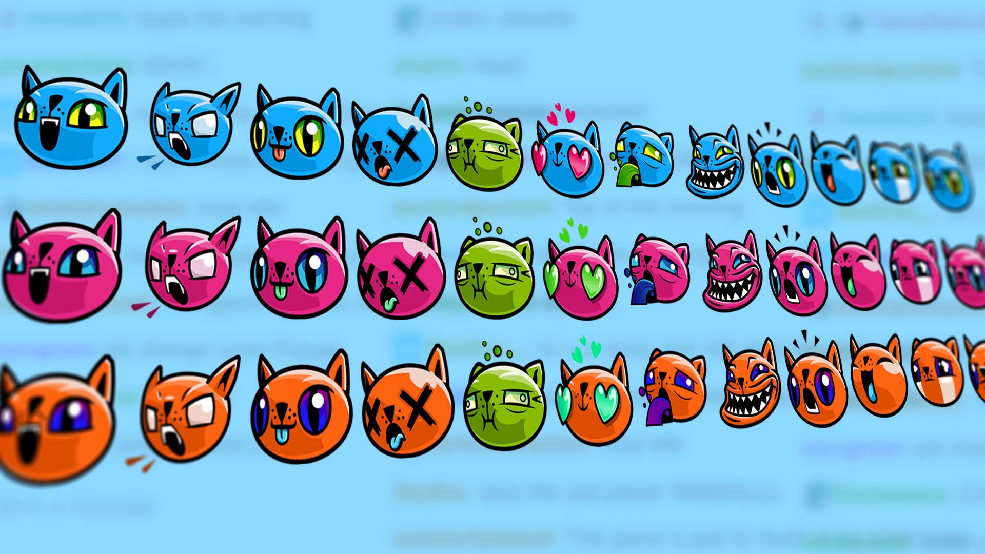 Cat Twitch Emotes Examples