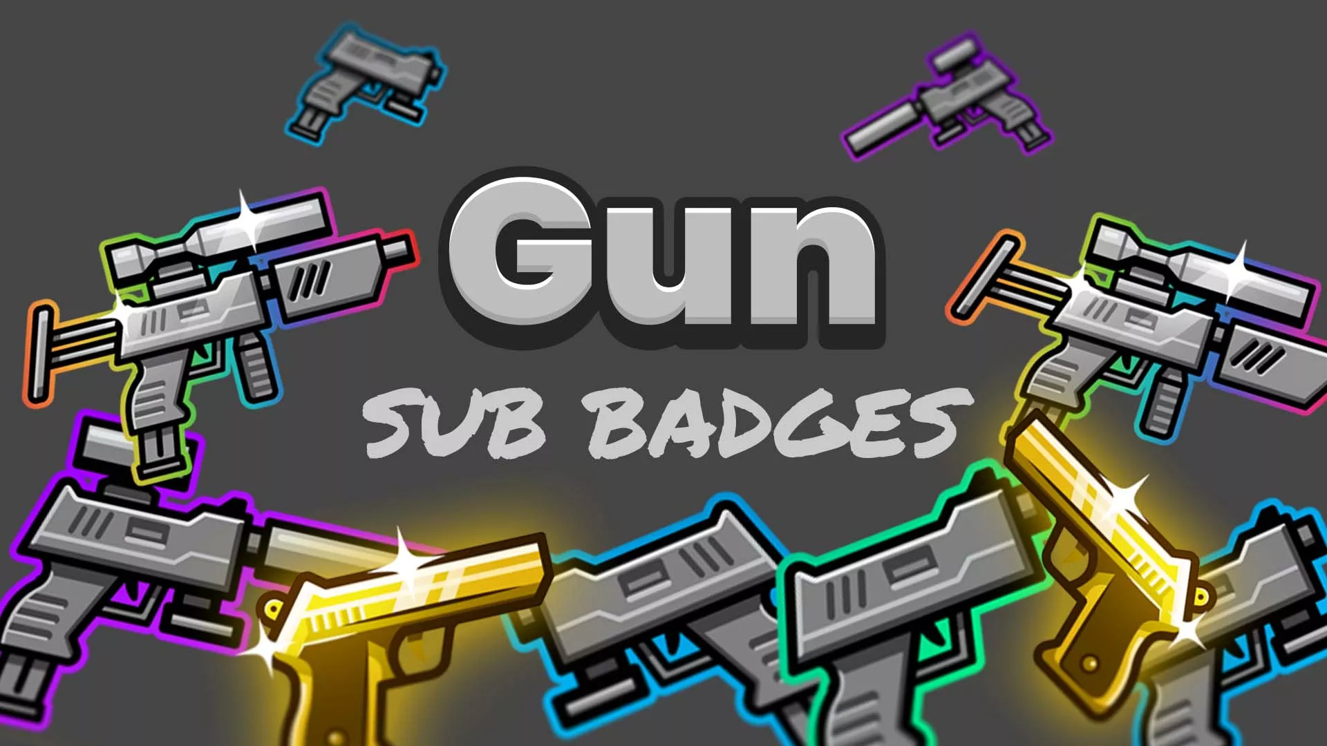 Gun Sub Badge Miniatura