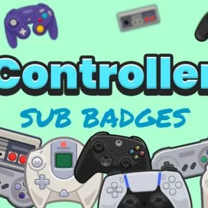 Controller Subscriber Badges for Twitch, Kick and YouTube