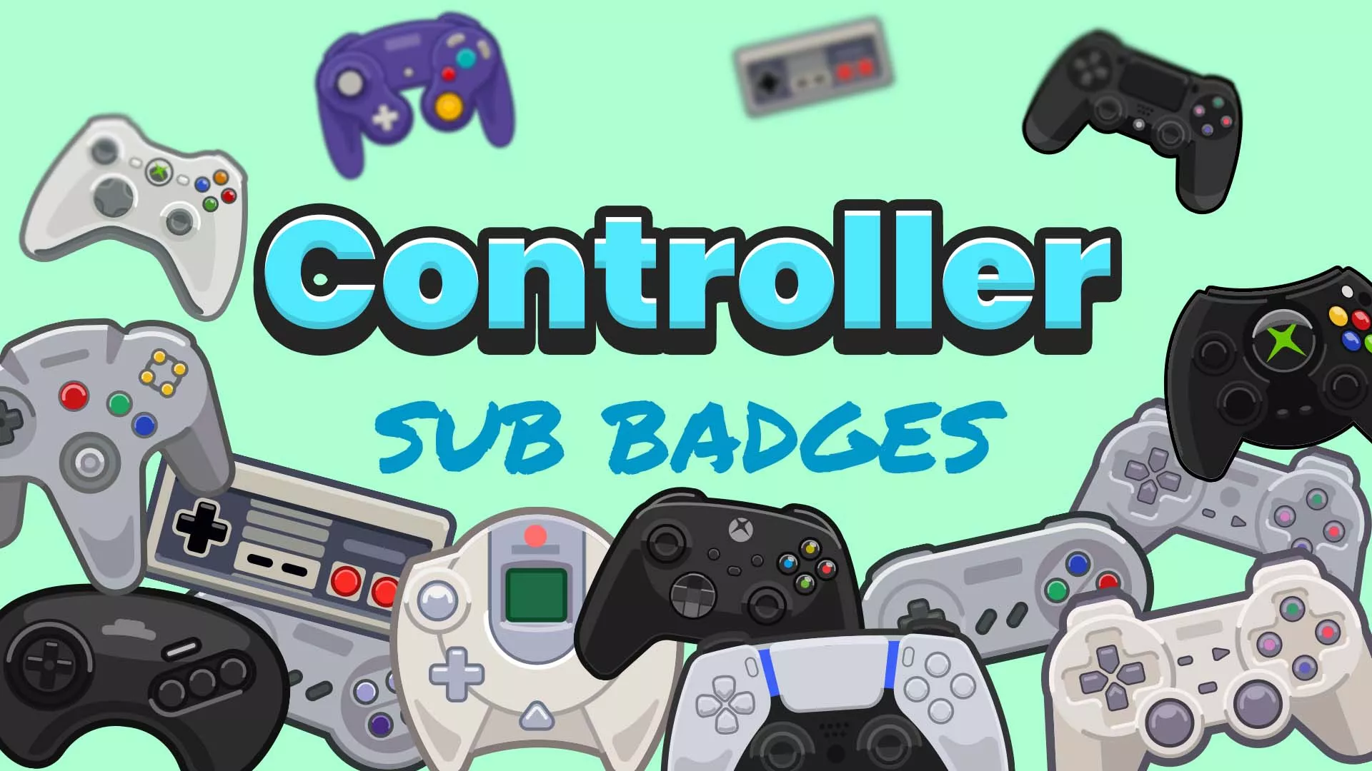 Controller Subscriber Badges for Twitch, Kick and YouTube