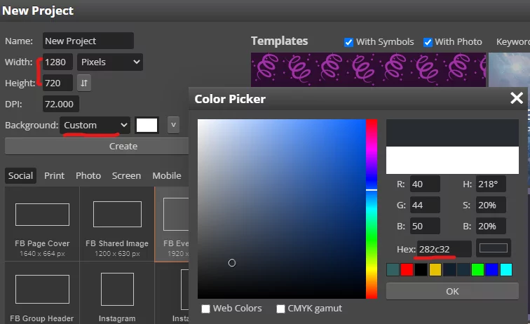 reactive webcam color picker