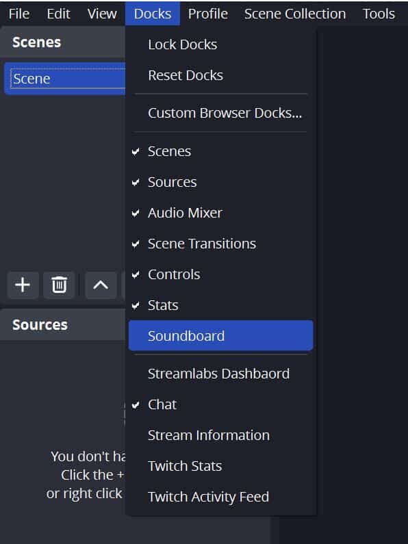 soundboard obs28 dock edited