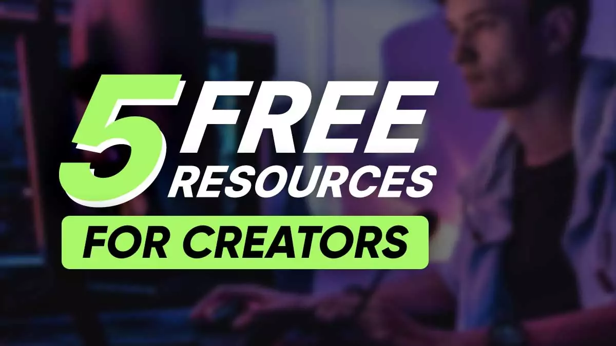 5 free creator resources
