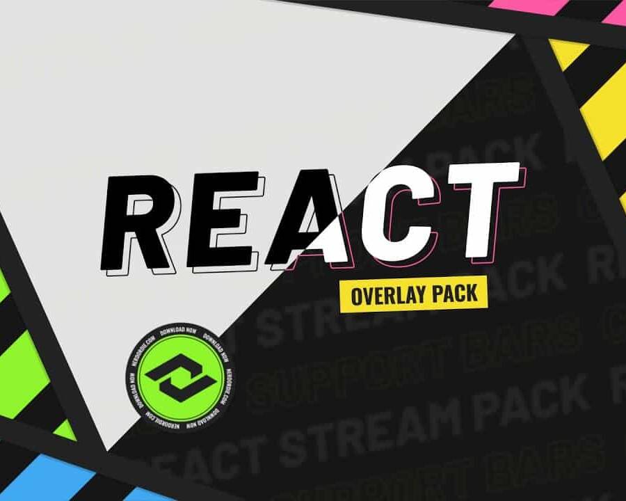 React - Stream Pack 12 React Overlay pack for Twitch, Youtube and Kick.com