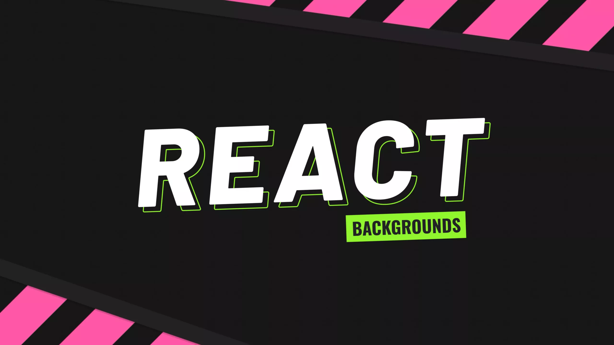 React animated backgrounds for Twitch and Video production