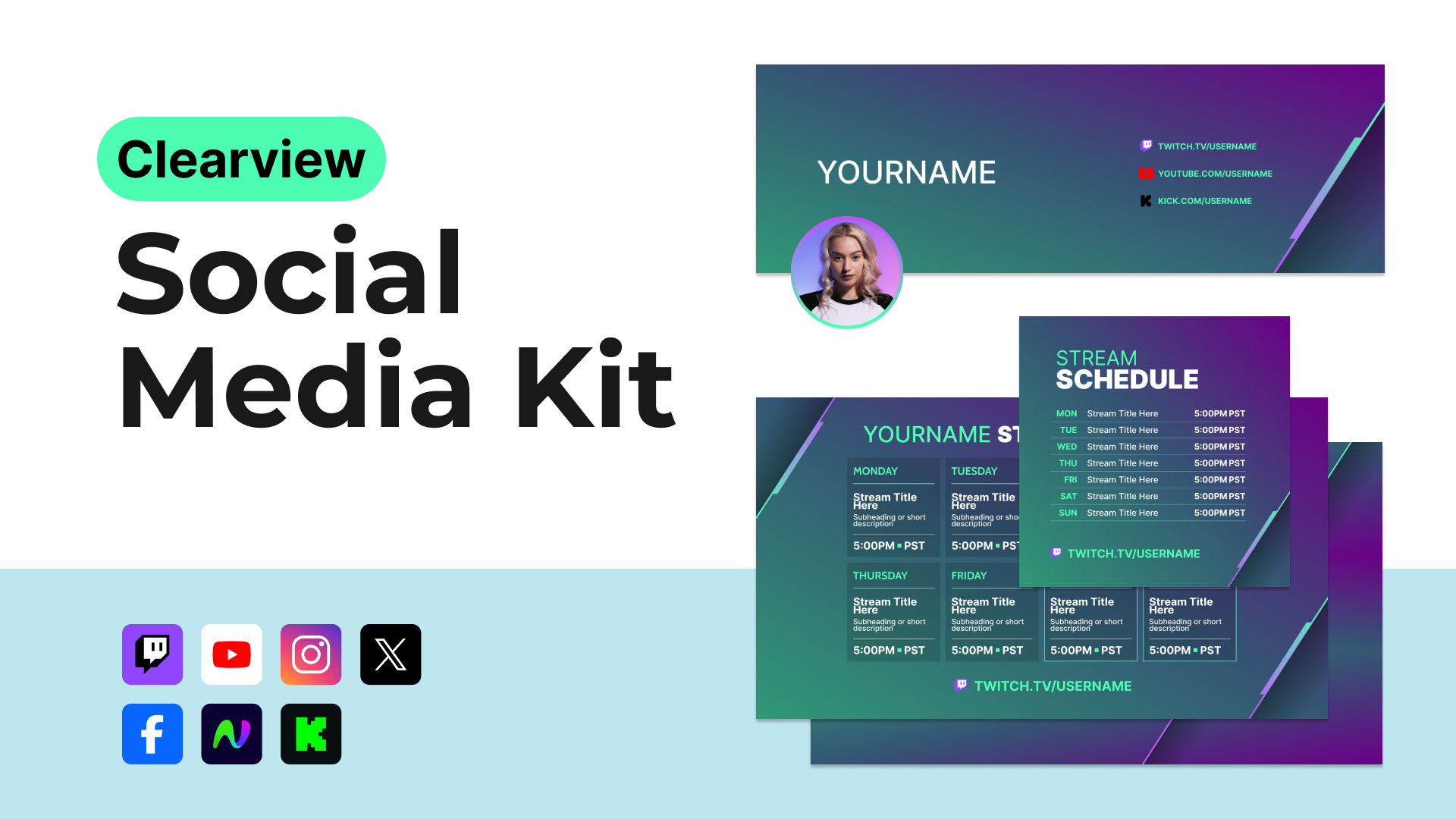 Social Media Kit - Clearview