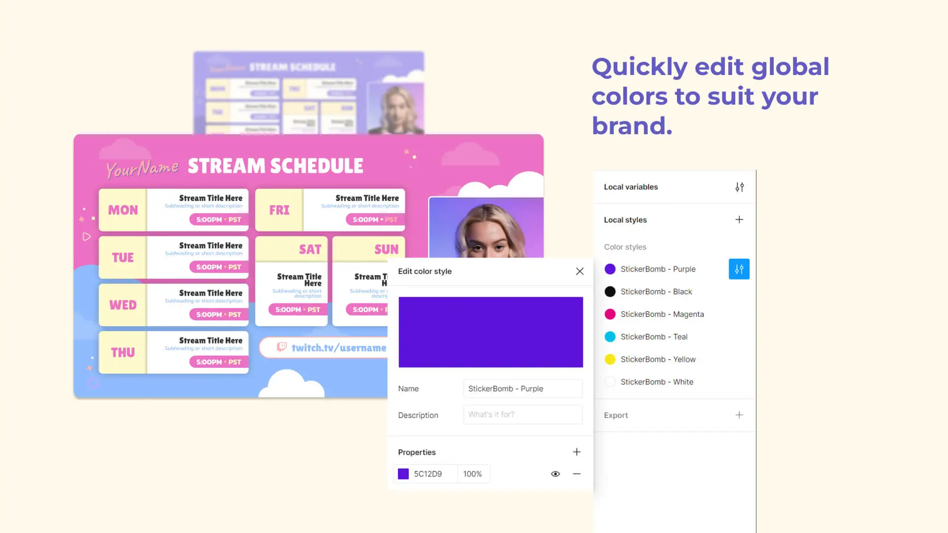 Social Media Kit - Cute - edit colors