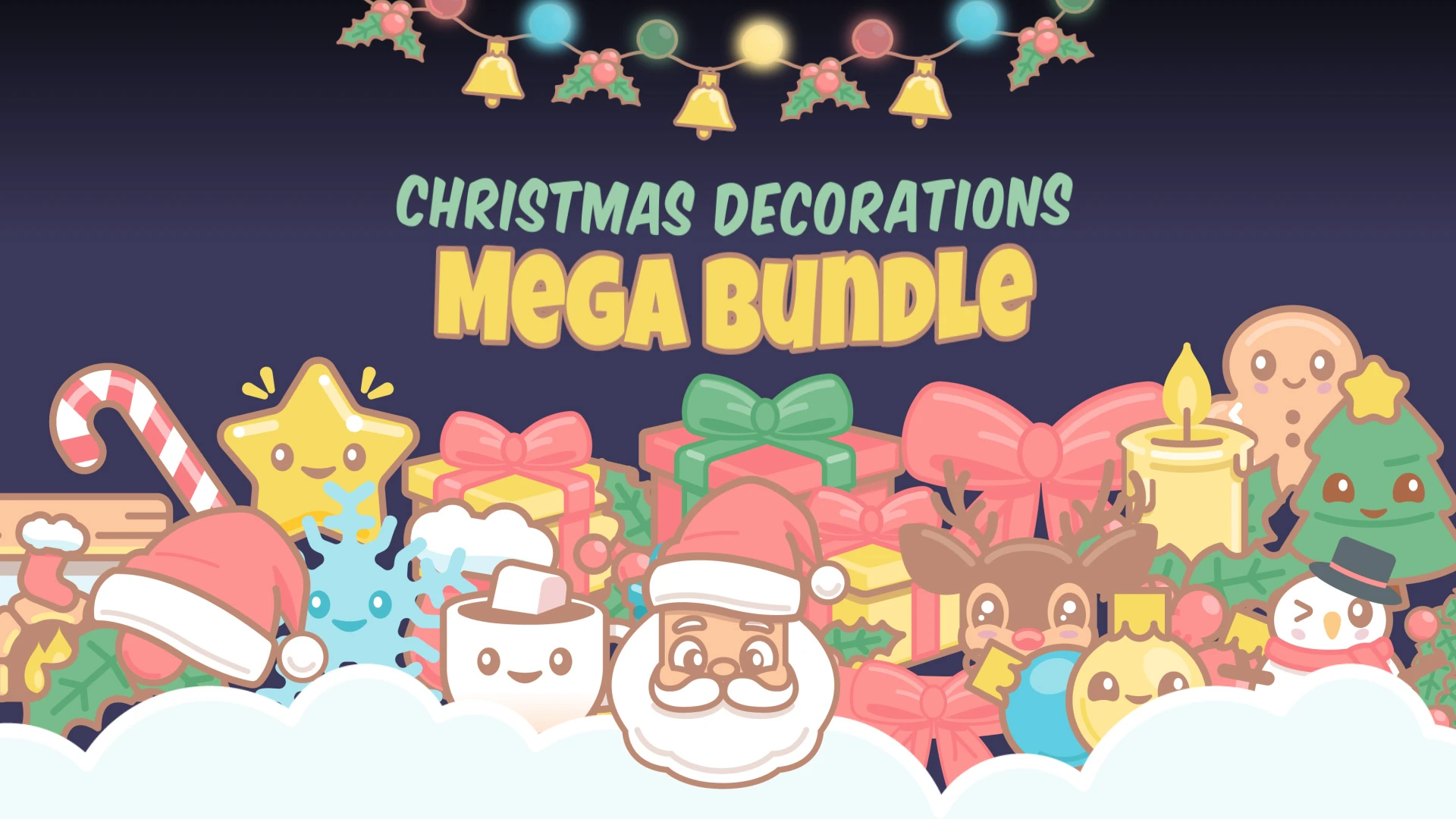 Deck the Halls with Christmas Overlays, Alerts and Widgets 2 Christmas Stream Decorations