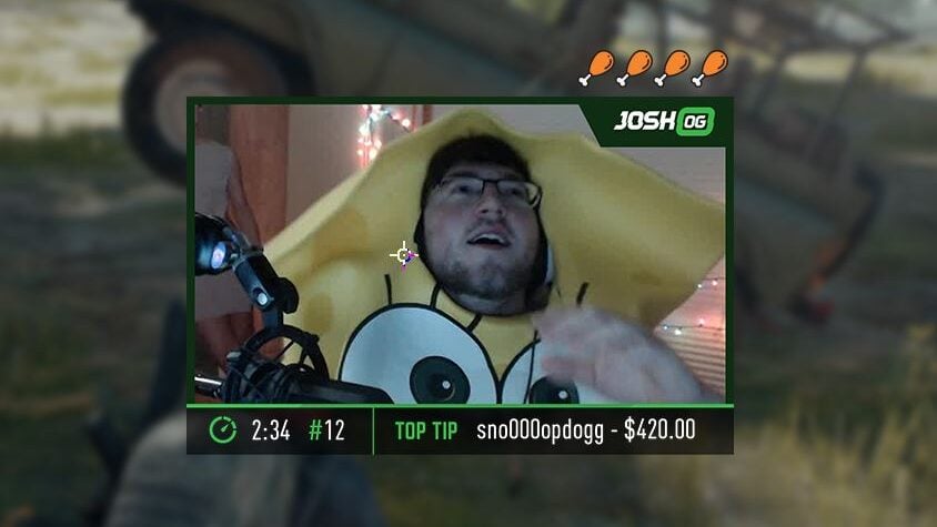 Josh OG custom twitch overlay