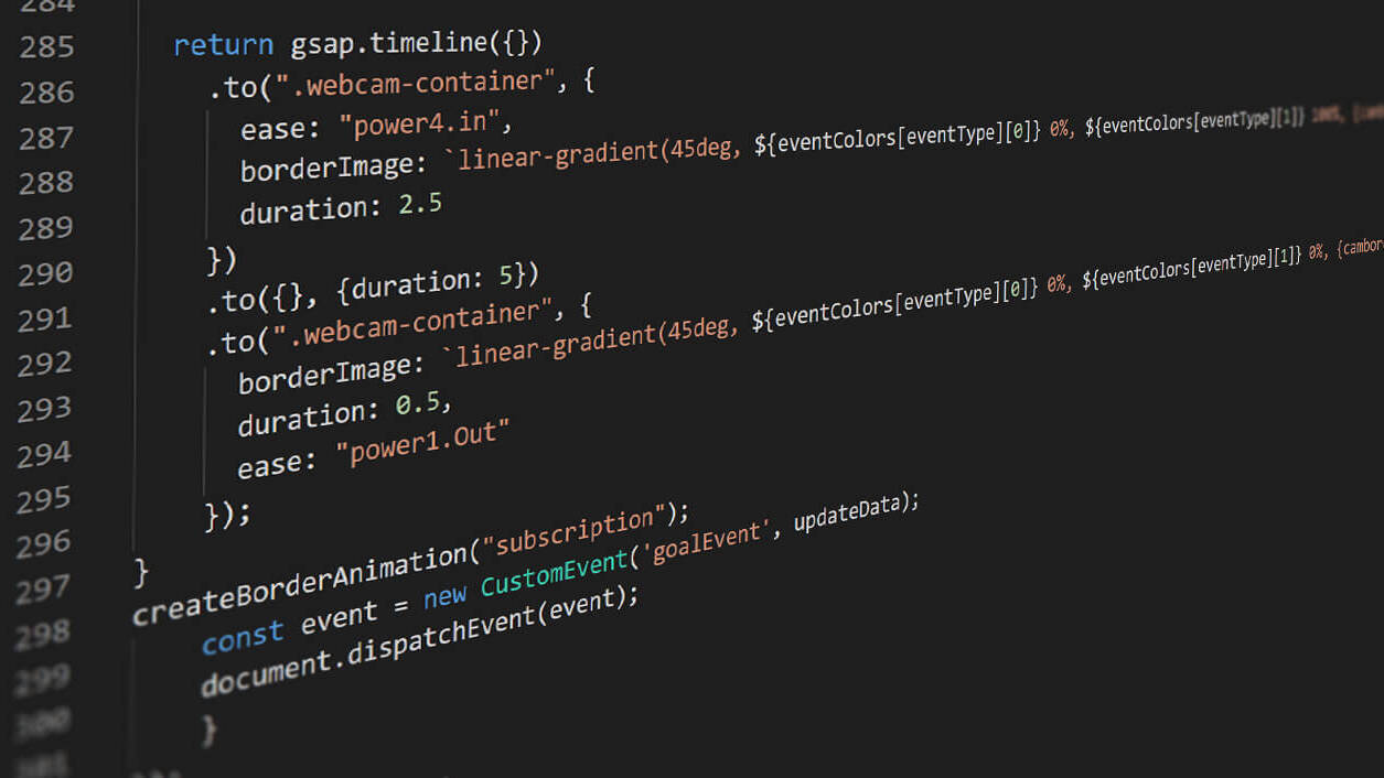 Custom stream widget code