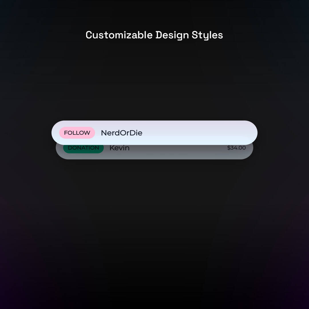 Stack3d - Stacked event widget - miniimalist design