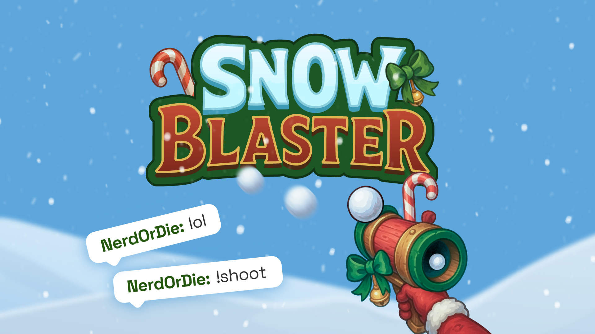 Snow Blaster - Free Christmas Widget for Streamers on Twitch and Kick