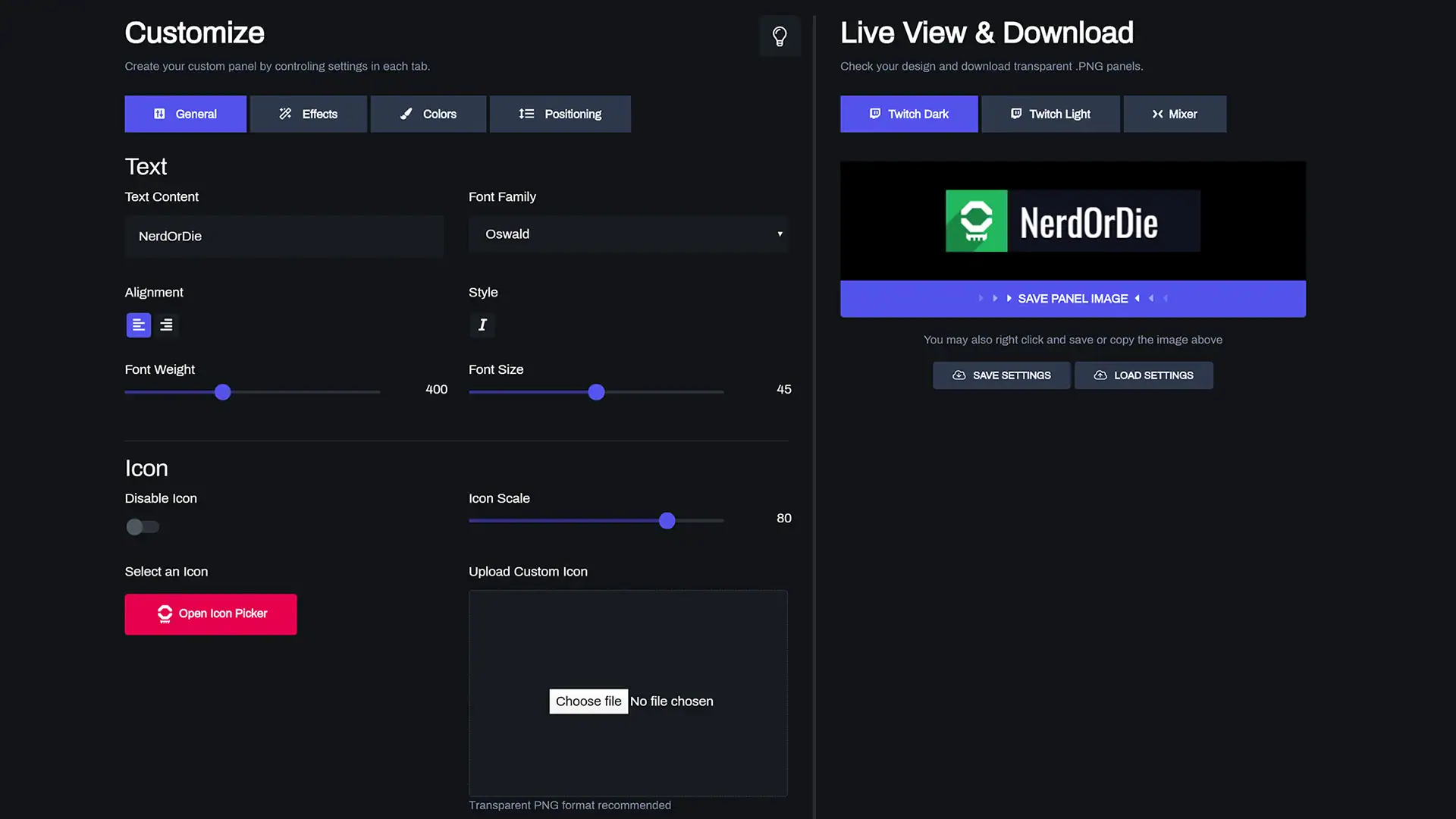 Custom Twitch Panel Maker - Image #1