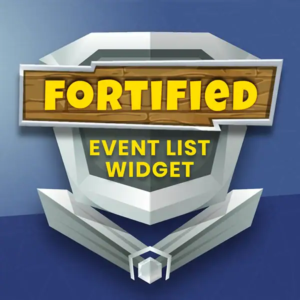 Fortified Event List Widget - Main Image