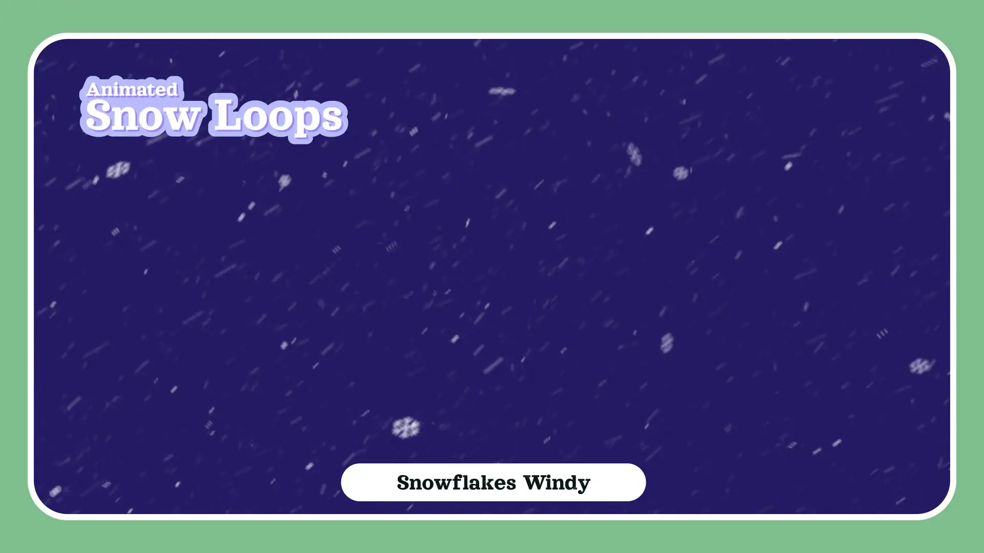 Free Animated Snow Loops - Preview