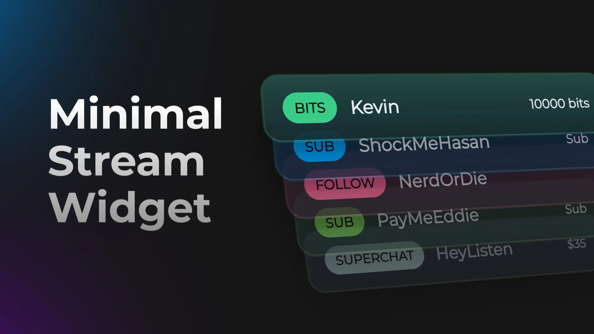 Stack3d - Event Widget - Preview