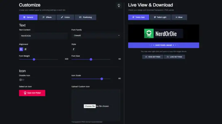 Custom Twitch Panel Maker - Image #1
