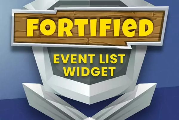Fortified Event List Widget - Main Image