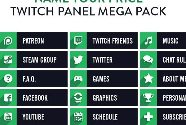 Twitch Panel Mega Pack - Imagen principal