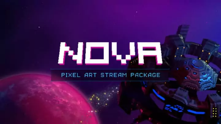 Nova - Pixel Art Stream Package - Main Image