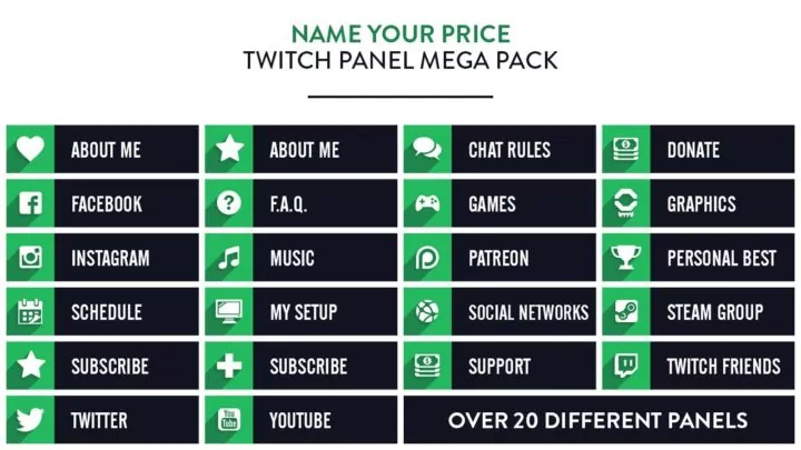 Twitch Panel Mega Pack - Imagen #1