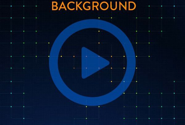 Looping Animated Background - Dark Blue Grid With Particles - Main Image