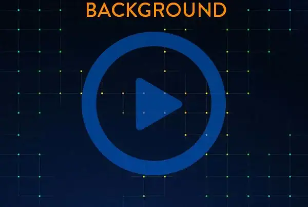 Looping Animated Background - Dark Blue Grid With Particles - Main Image