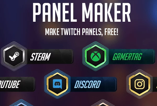 Overwatch Twitch Panel Maker - Main Image