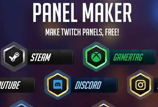Overwatch Twitch Panel Maker - Main Image